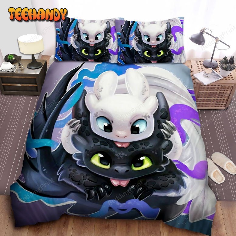 How To Train Your Dragon Toothless And Light Fury Bedding Sets