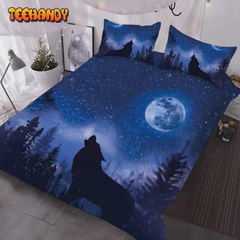 Howl Of A Wolf 3d Bed Sheets Duvet Cover Bedding Sets