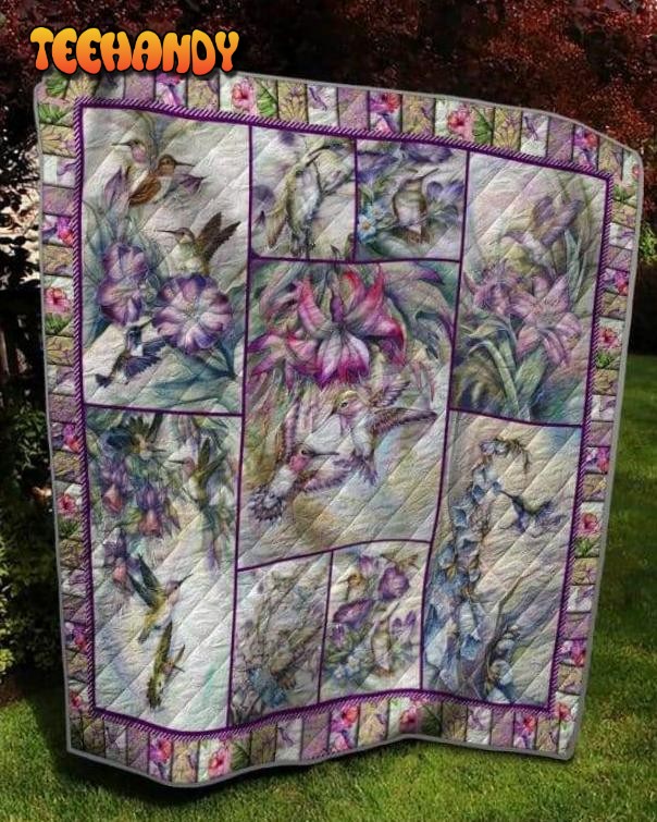 Hummingbird 3D Customized Quilt Blanket