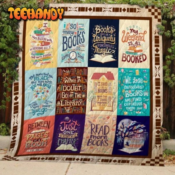 I Love Reading 3D Customized Quilt Blanket