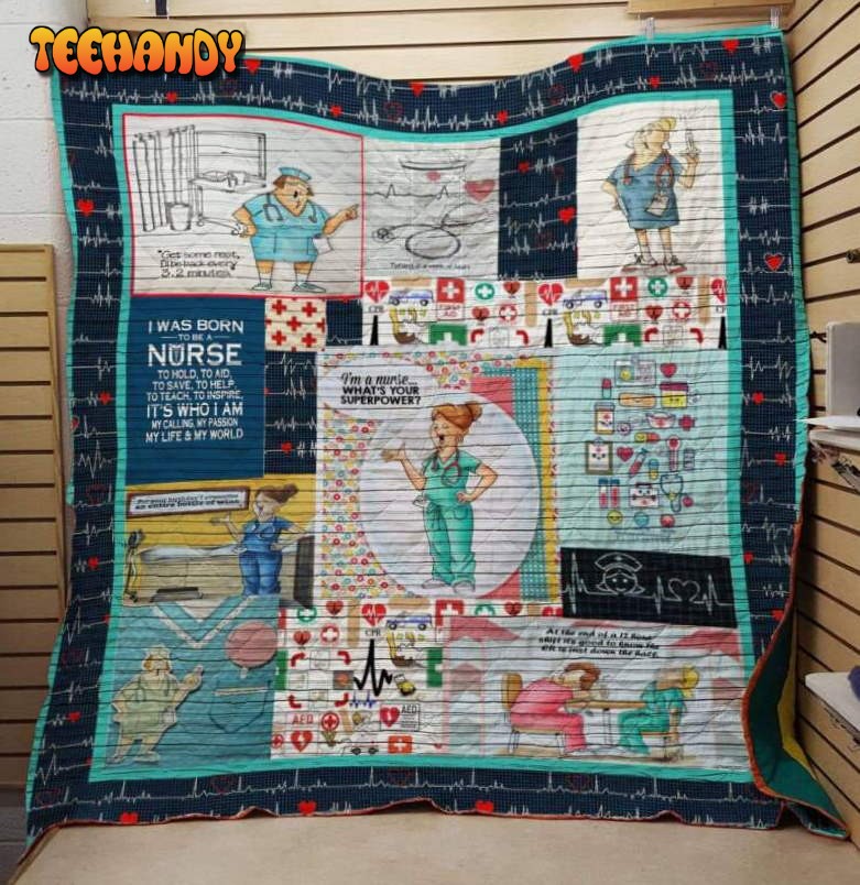 I Was Born To Benurse 3D Customized Quilt Blanket