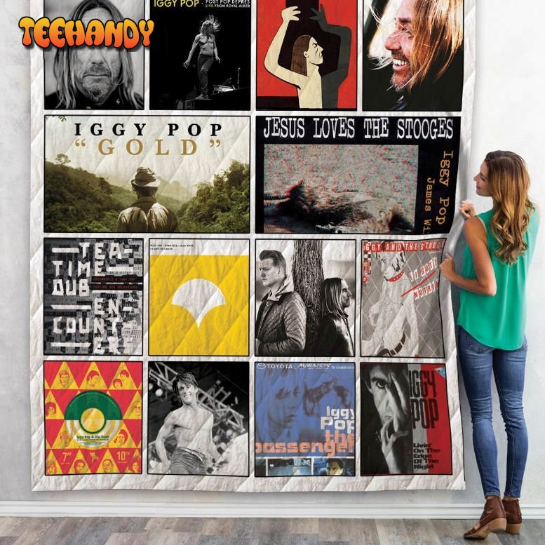 Iggy Pop Quilt Blanket