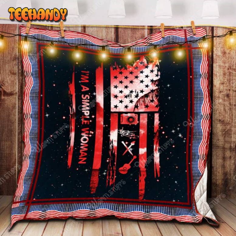 I’Msimple Woman 3D Customized Quilt Blanket