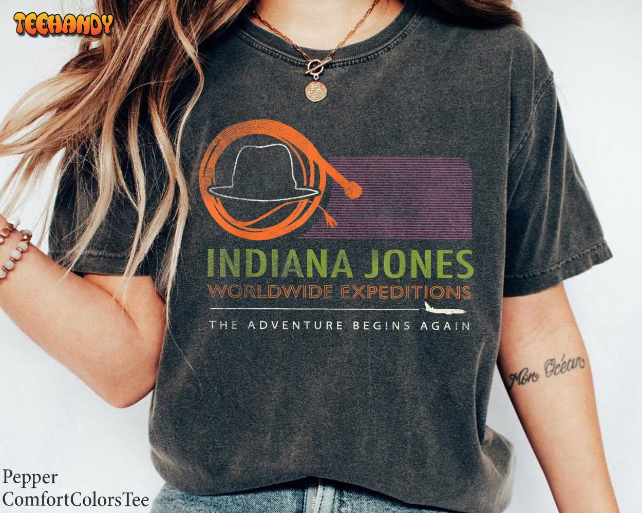 Indiana Jones and the Dial of Destiny Expeditions Shirt, Indiana Jones T-shirt