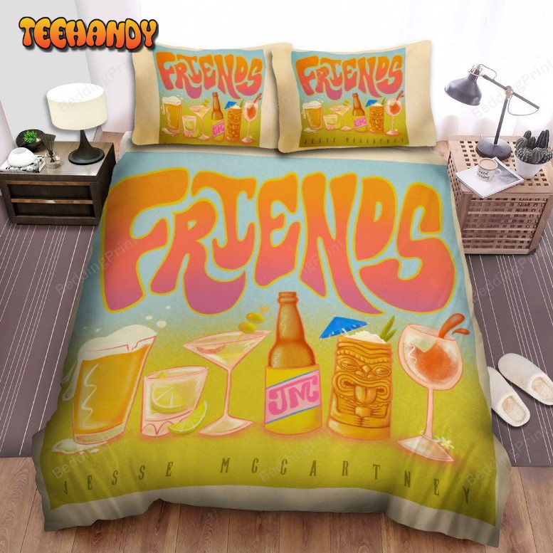 Jesse Mccartney Friends Artwork Bed Sheets Duvet Cover Bedding Sets