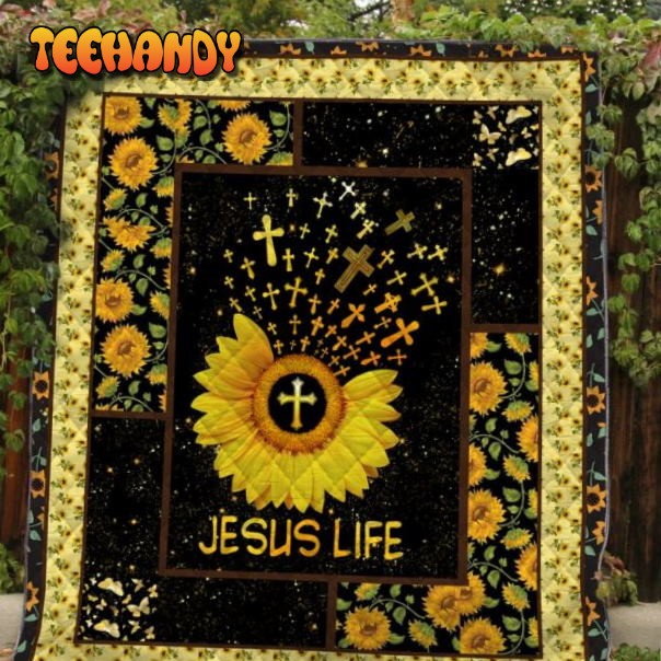 Jesus Life Printing 3D Customized Quilt Blanket