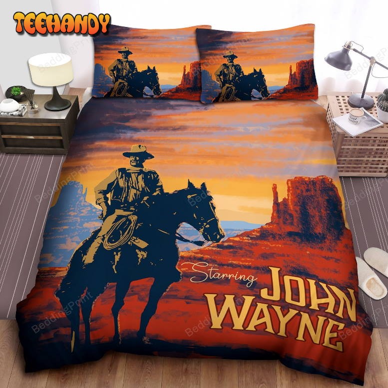 John Wayne Starring Bed Sheets Duvet Cover Bedding Sets