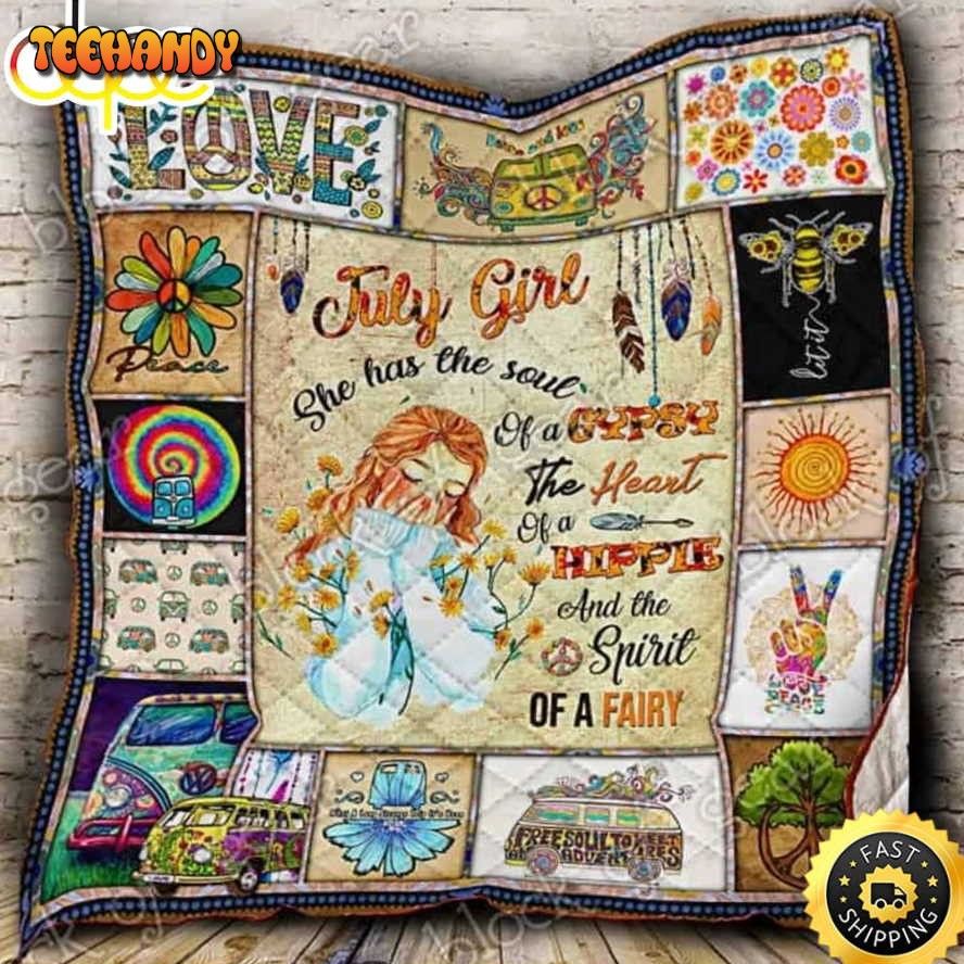 July Girl Hippie The Soul Hippie Blanket