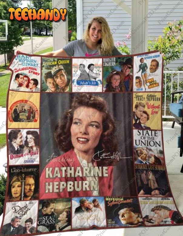 Katharine Hepburn 3D Customized Quilt Blanket