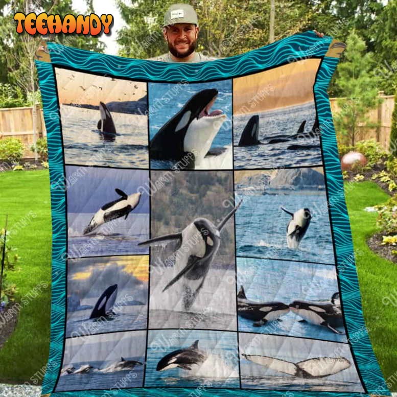 Killer Whale 3D Quilt Blanket