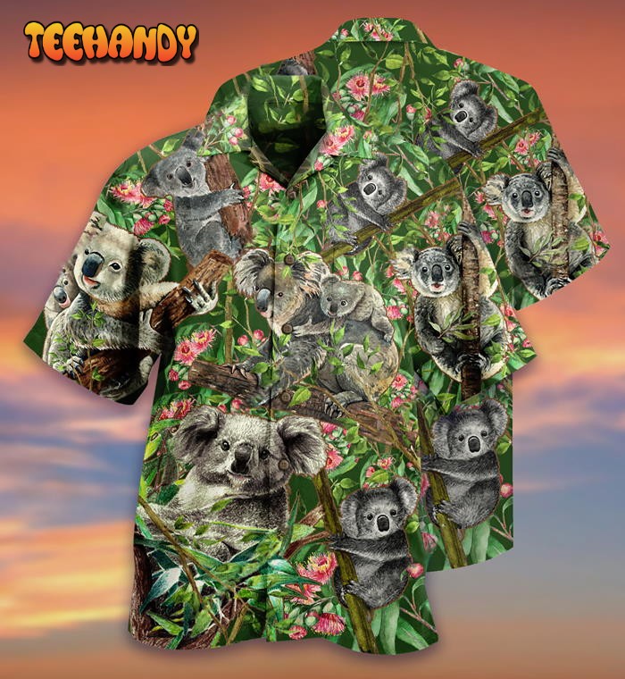 Koala Love Christmas Tree Hawaiian Shirt