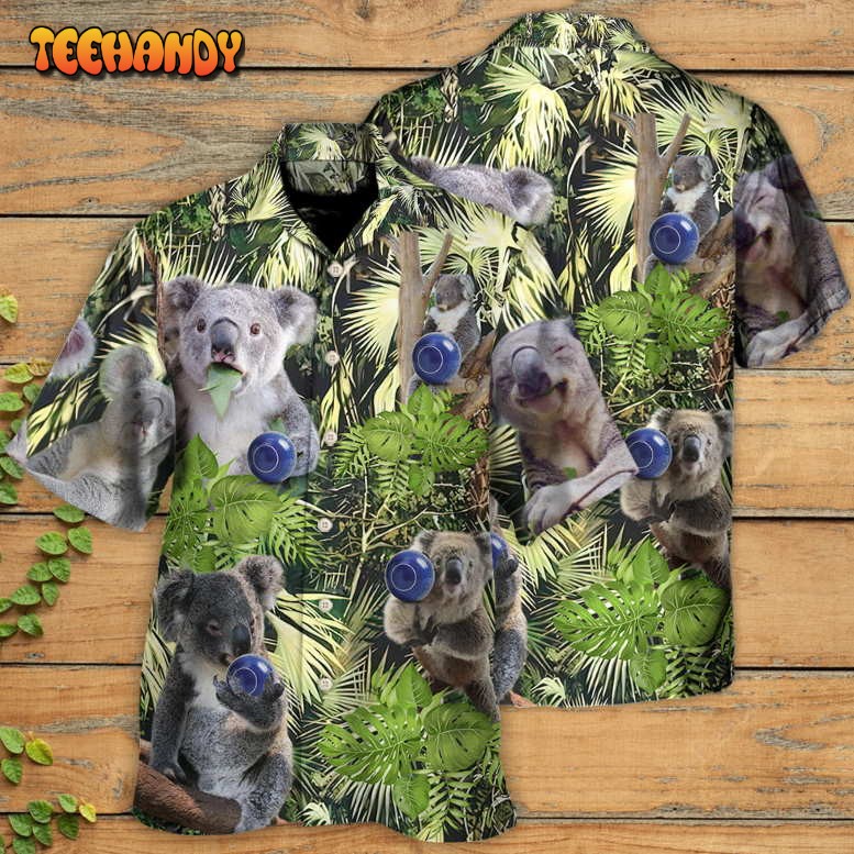 Lawn Bowling Koala In Jungle Play Lawn Bowling Hawaiian Shirt