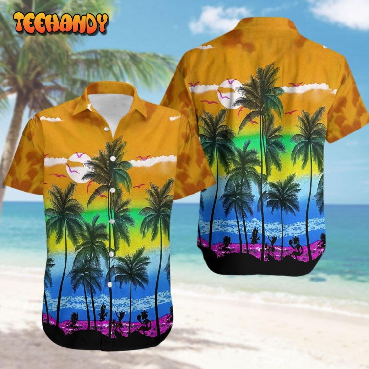 Lgbt Sunset Beaches Hawaiian Shirt Party Hawaiian Shirt Lgbt Hawaiian Shirt