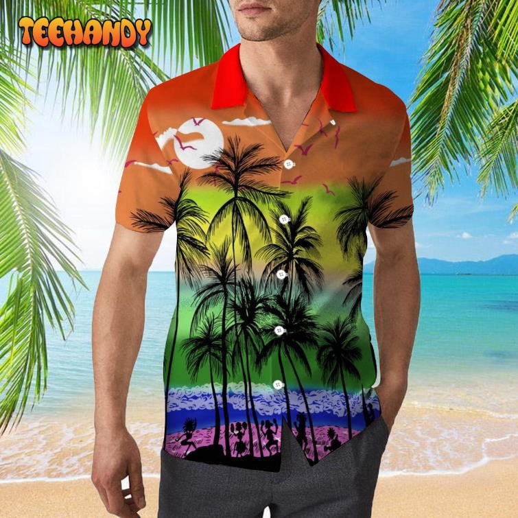 LGBTQ Gay Lesbian Beach Coconut Summer Lgbtq Hawaiian Shirts