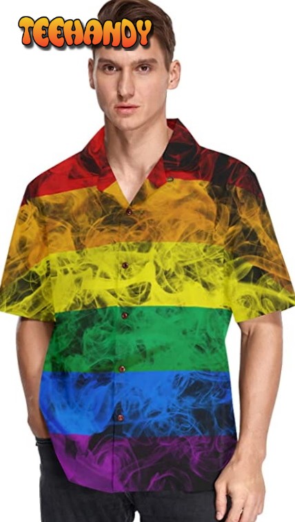 Lgbtq Hawaiian Shirts Short Sleeve Summer Beach Hawaii Shirt