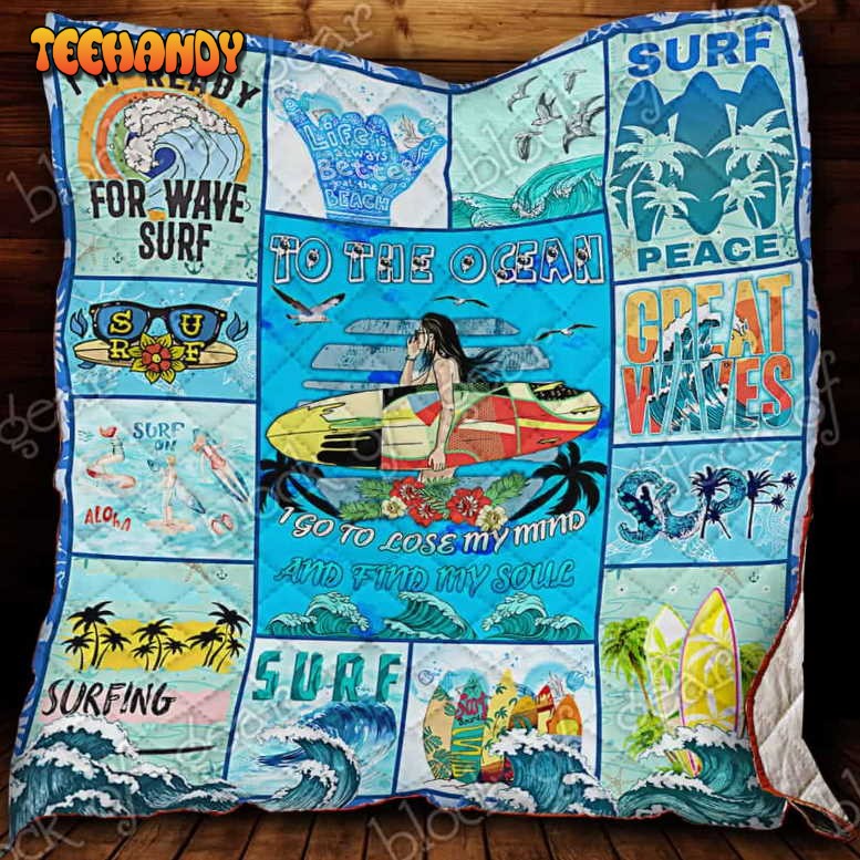 Life Is Better When You Surf 3D Quilt Blanket