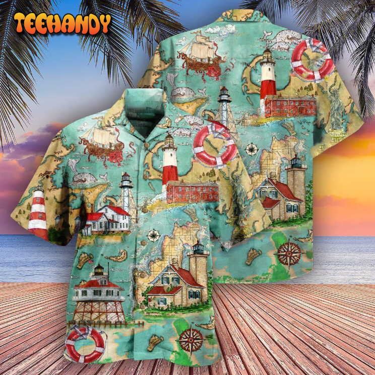 Lighthouse Guide Me Around The World Hawaiian Shirt