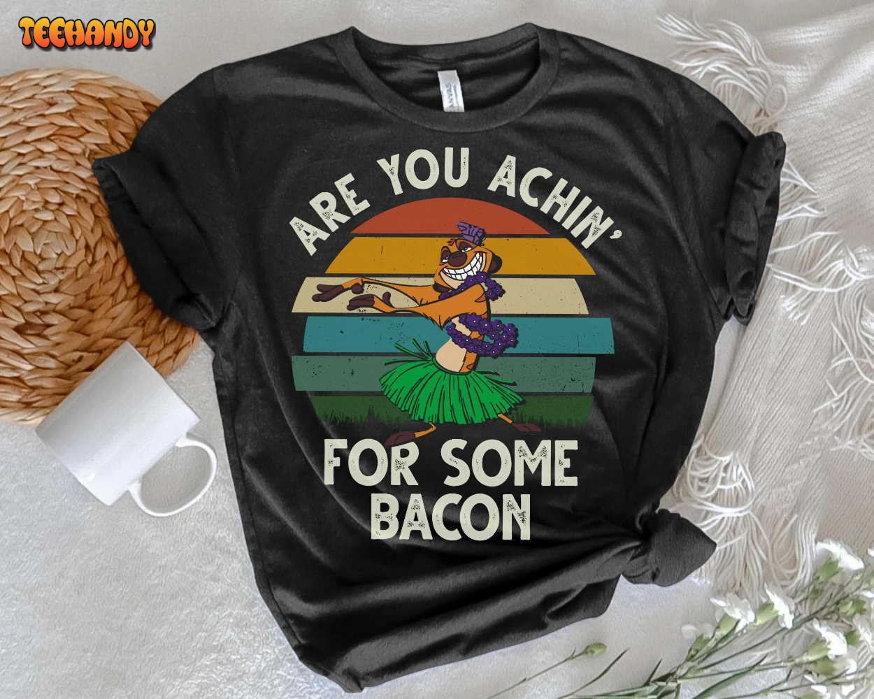 Lion King Timon Achin For Some Bacon Shirt Summer Beach Vaction Disney Shirt