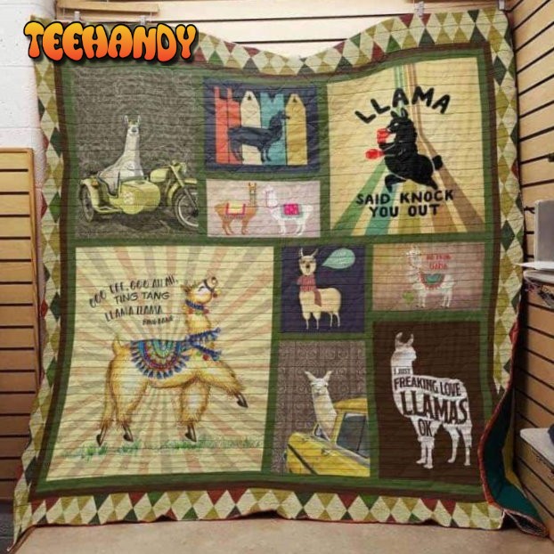 Llama 3D Customized Quilt Blanket