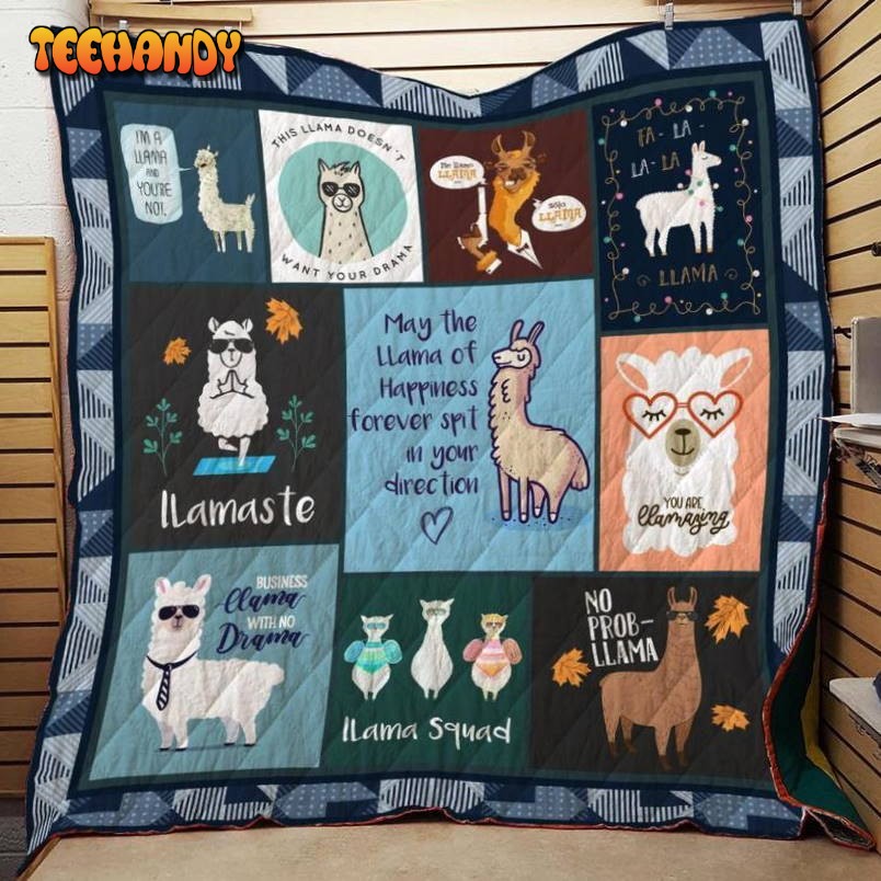 Llama Customize Quilt Blanket