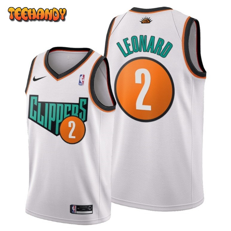 Los Angeles Clippers Kawhi Leonard White 1993 Throwback Jersey