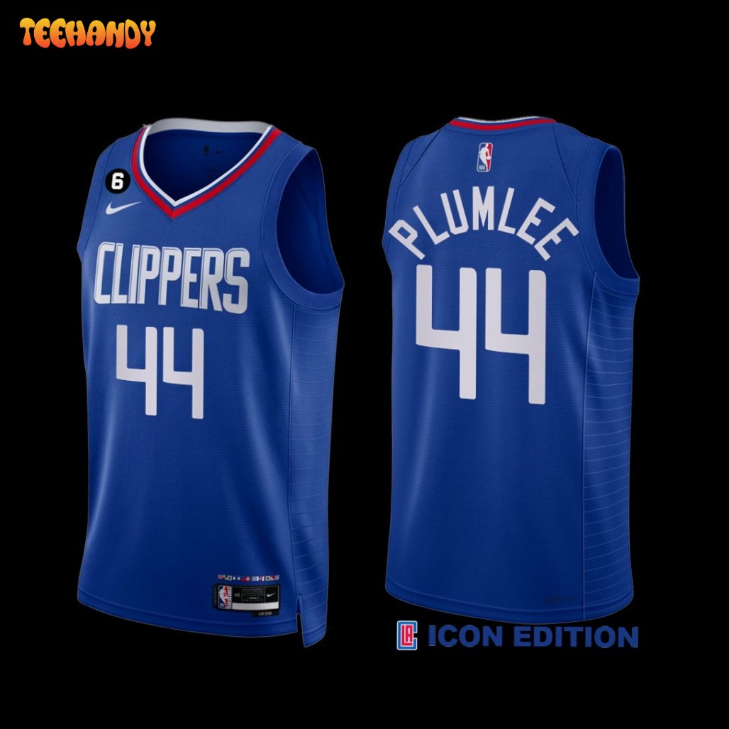 Los Angeles Clippers Mason Plumlee 2022-23 Icon Edition Jersey Blue