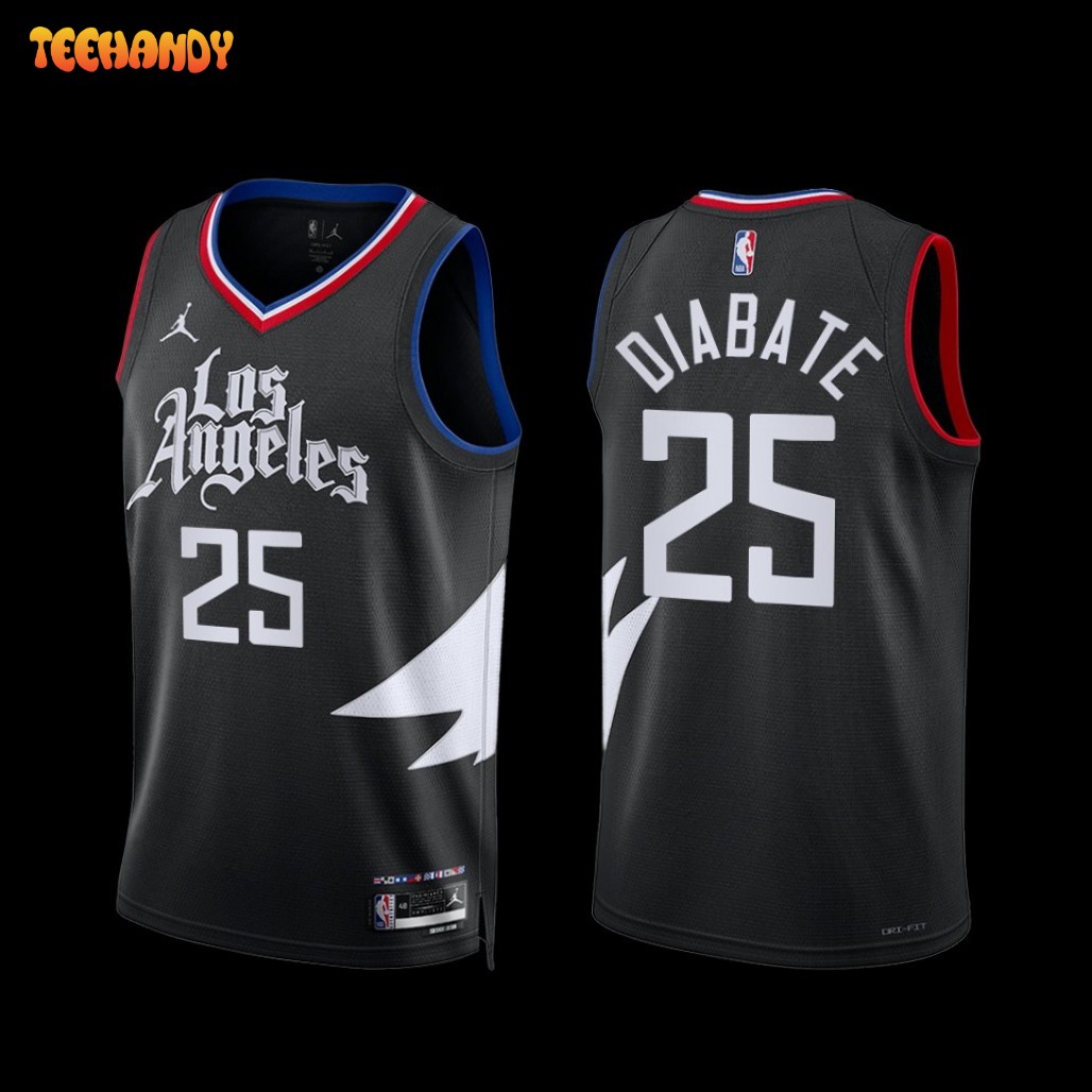 Los Angeles Clippers Moussa Diabate 2022-23 Statement Jersey Black