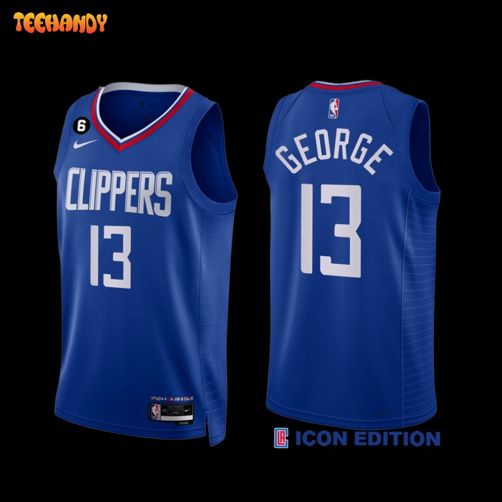 Los Angeles Clippers Paul George 2022-23 Icon NO.6 Patch Jersey