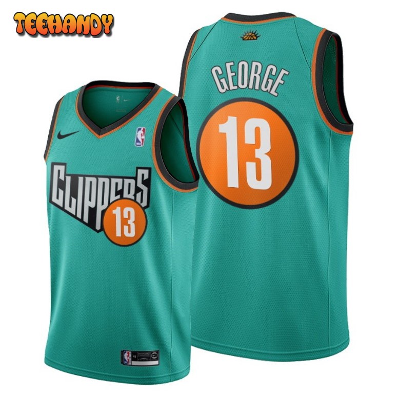 Los Angeles Clippers Paul George Green 1993 Throwback Jersey