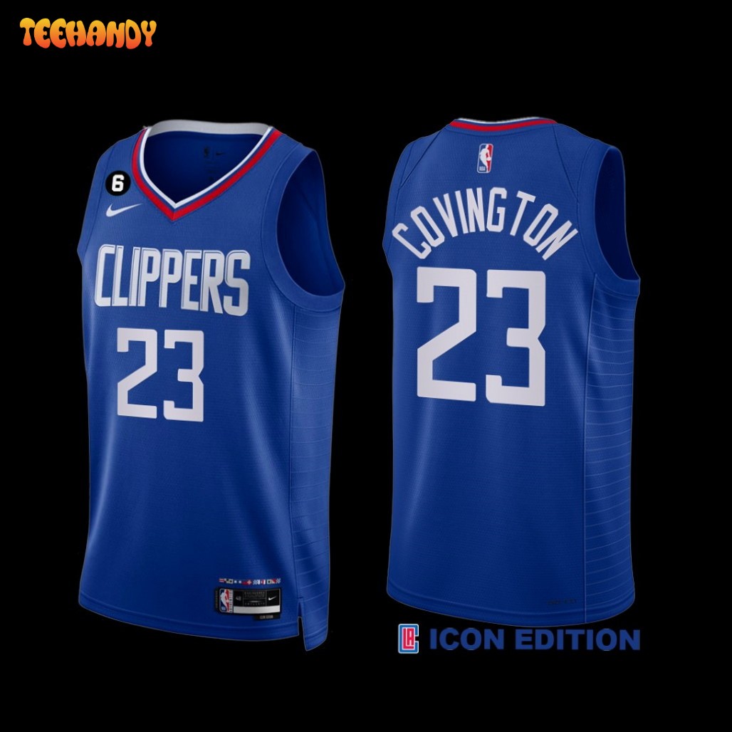 Los Angeles Clippers Robert Covington 2022-23 Icon Edition NO.6 Patch Jersey