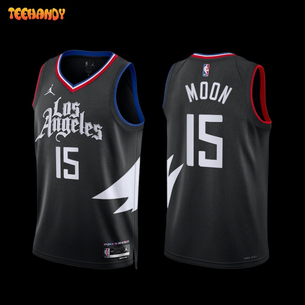 Los Angeles Clippers Xavier Moon 2022-23 Statement Edition Jersey Black