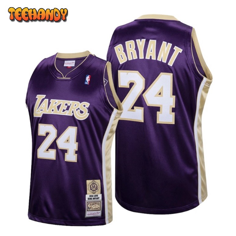 Los Angeles Lakers 24 Kobe Bryant Mamba Hall of Fame Purple Throwback Jersey