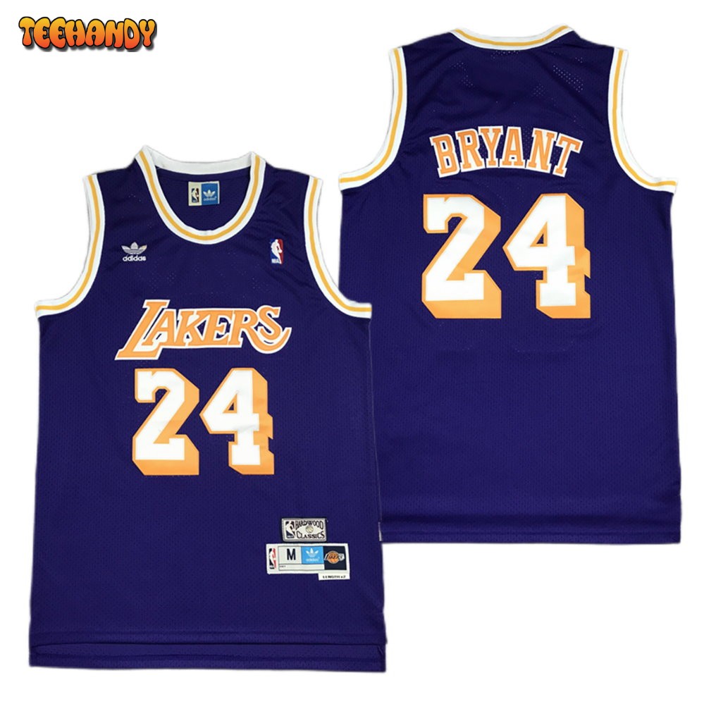 Los Angeles Lakers 24 Kobe Bryant Purple Throwback Jersey