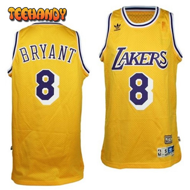 Los Angeles Lakers 8 Kobe Bryant Gold Soul Throwback Jersey