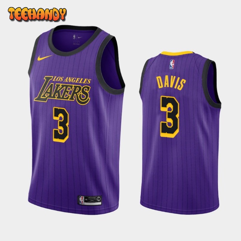 Los Angeles Lakers Anthony Davis Purple City Edition Jersey
