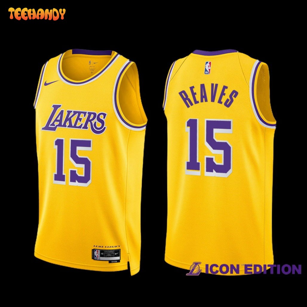 Los Angeles Lakers Austin Reaves 2022-23 Gold Icon Edition Jersey