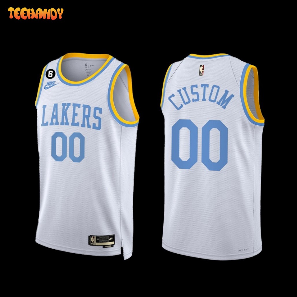 Men's Los Angeles Lakers Customized 2022-23 White Classic Edition