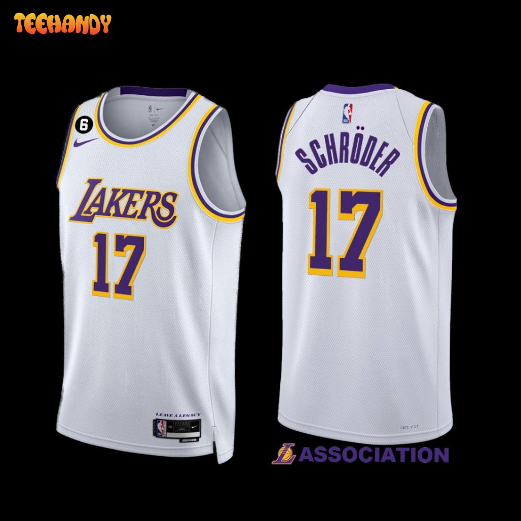 Los Angeles Lakers Dennis Schroder 2022-23 Association Edition Jersey White