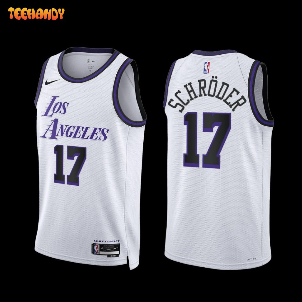 Los Angeles Lakers Dennis Schroder 2022-23 City Edition Jersey White