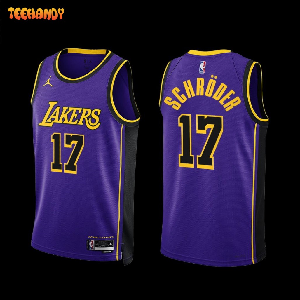 Los Angeles Lakers Dennis Schroder 2022-23 Statement Edition Jersey Purple