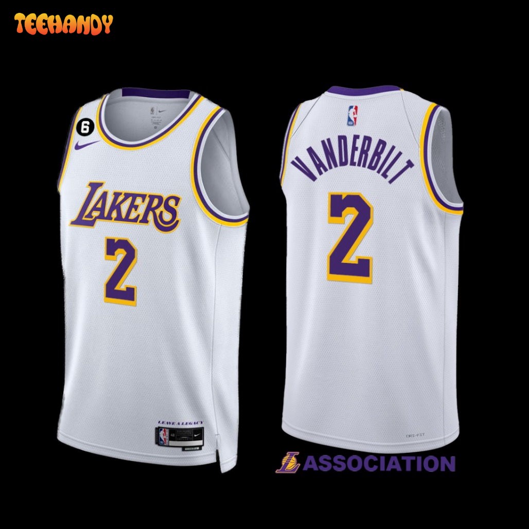 Los Angeles Lakers Jarred Vanderbilt 2022-23 Association Edition Jersey White