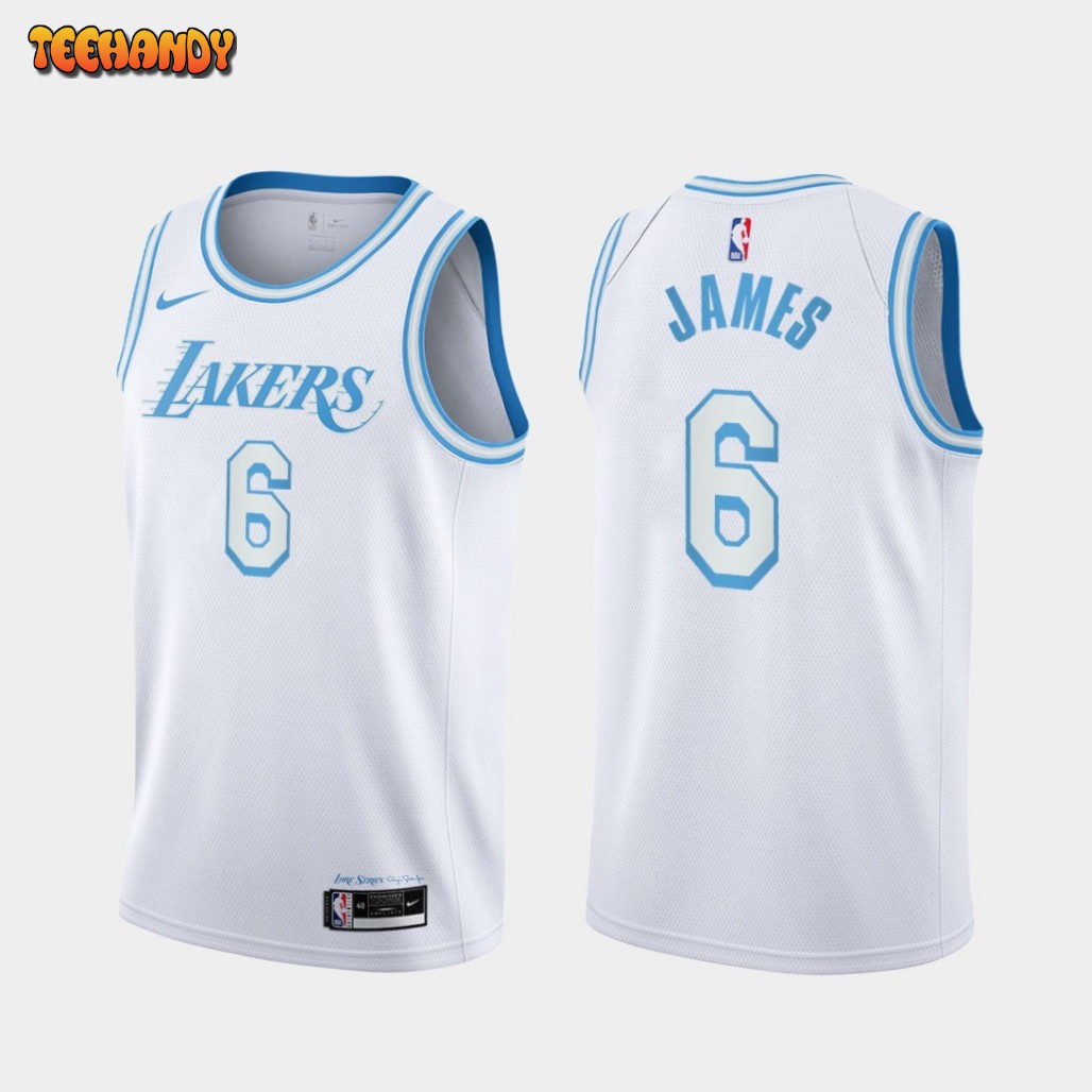 Los Angeles Lakers LeBron James 2022 City White Jersey