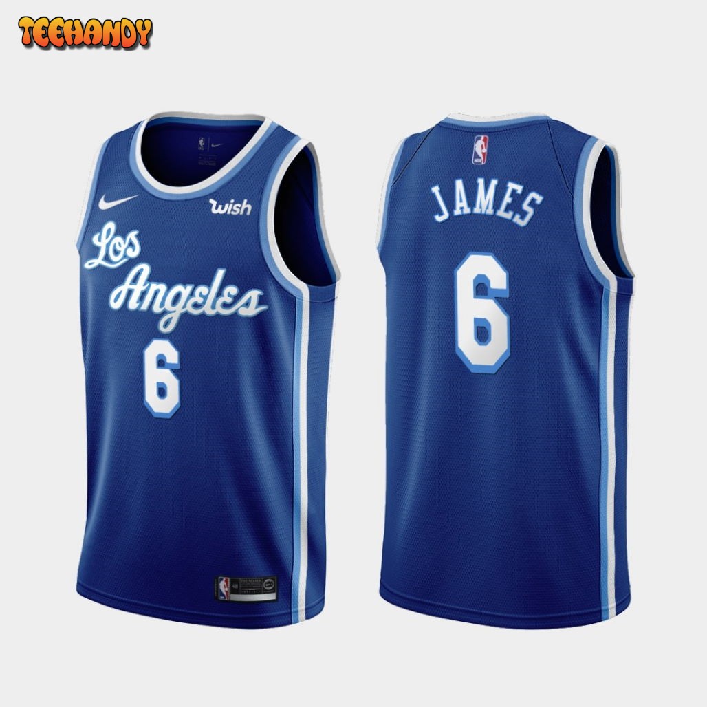 Los Angeles Lakers LeBron James Classics Blue Jersey