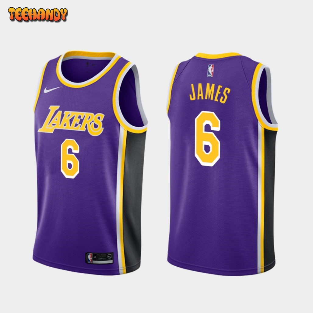 Los Angeles Lakers LeBron James Purple Statement Jersey