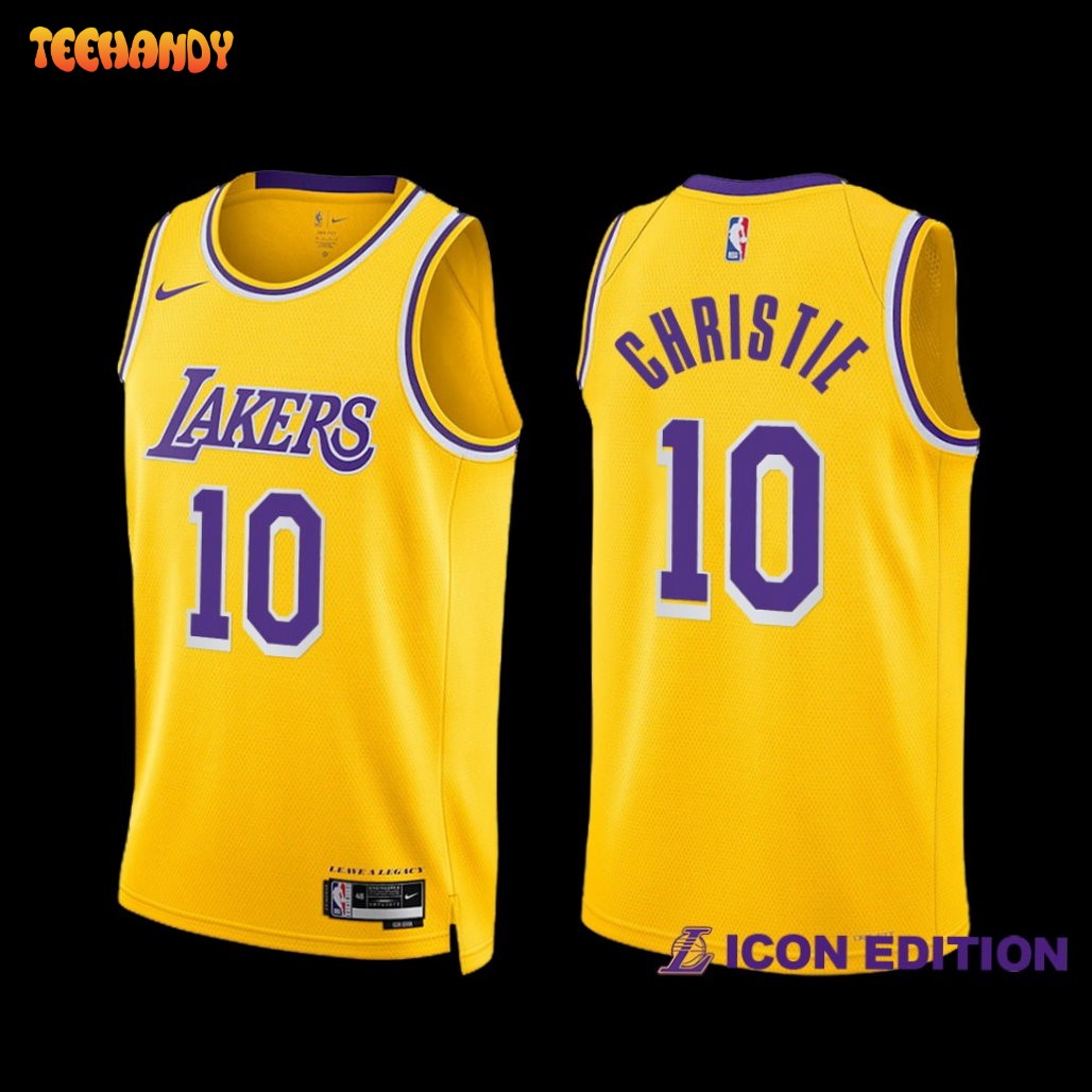 Los Angeles Lakers Max Christie 2022-23 Gold Icon Edition Jersey