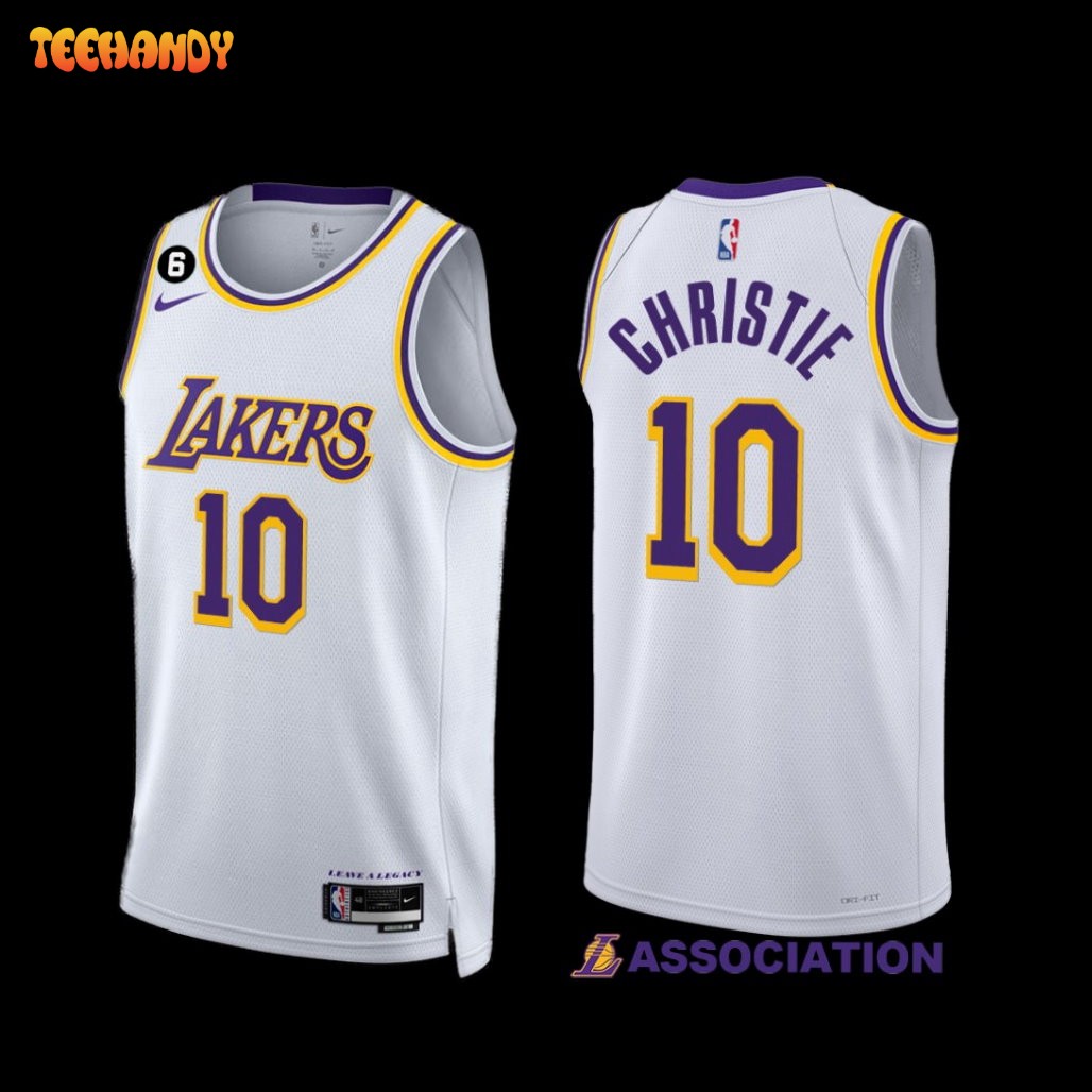 Los Angeles Lakers Max Christie 2022-23 White Association Edition Jersey