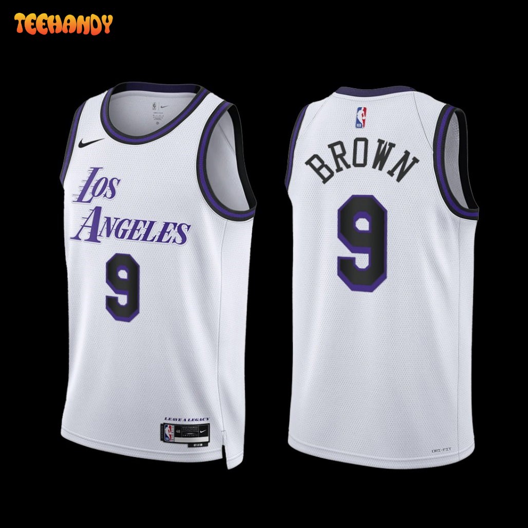 Los Angeles Lakers Sterling Brown 2022-23 White City Edition Jersey