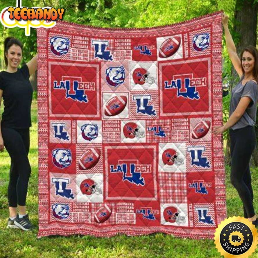 Louisiana Tech Bulldogs NFL Quilt Blanket