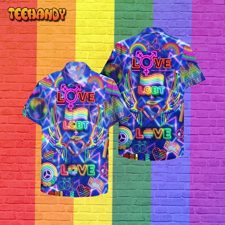 Love Wins Pride Month Hawaiian Shirt Soft Hawaii Shirt 3D Shirt Lesbian