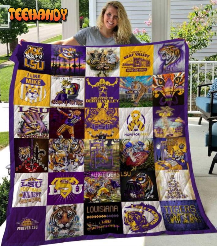 Lsu Tigers Football 3D Customized Quilt Blanket